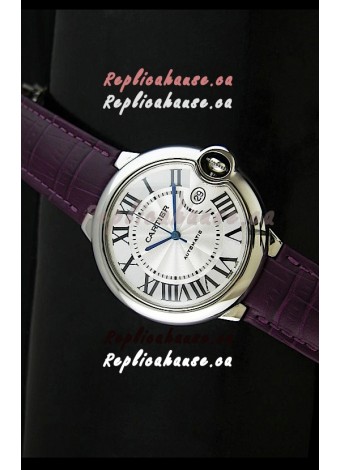Cartier Ballon de Swiss Replica Automatic Watch in White Dial