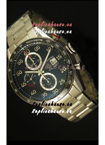 Tag Heuer Carrera Calibre 1887 Black Dial Watch - 1:1 Mirror Replica 
