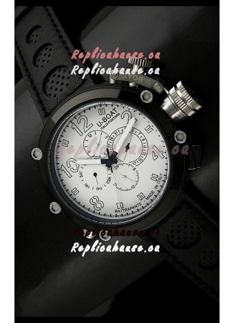 U-Boat Flightdeck Rattrapante Japanese Automatic Watch in PVD Casing