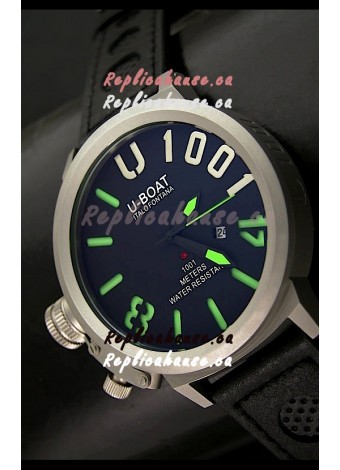 U Boat U-1001 Edition Japanese Drive Automatic Steel Watch in Green Markers