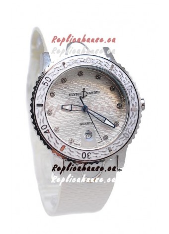 Ulysse Nardin Lady Diver Starry Night Replica Silver Watch