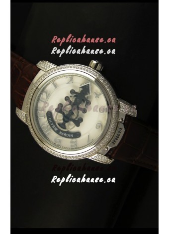 Ulysse Nardin Dual Escapement Japanese Watch in White Dial