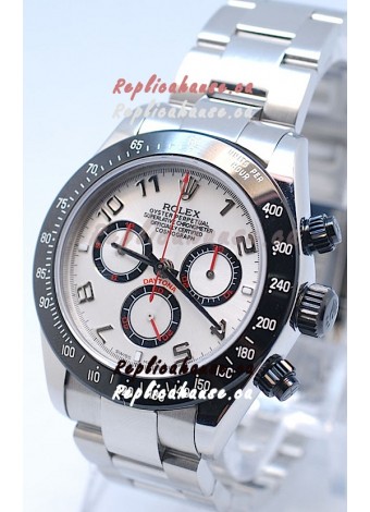 Rolex Project X Daytona Limited Edition Series II Cosmograph MonoBloc Cerachrom Swiss Watch in White Dial