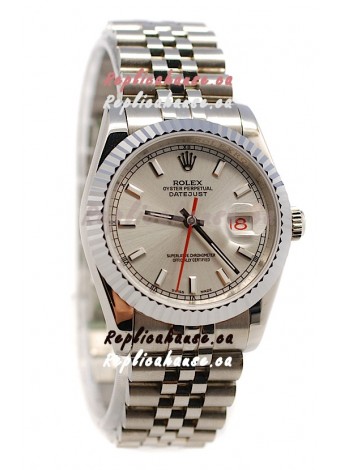 Rolex Datejust Swiss Watch in Grey Dial