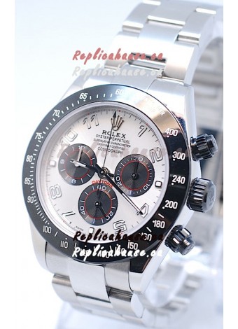 Rolex Project X Daytona Limited Edition Series II Cosmograph MonoBloc Cerachrom Swiss Watch in White Face