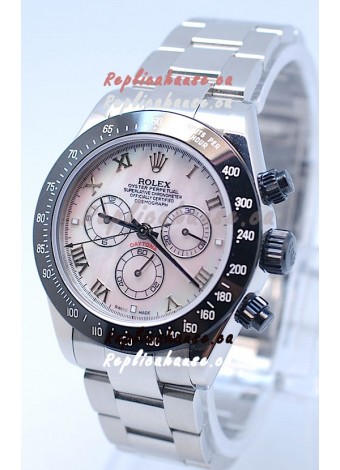 Rolex Project X Daytona Limited Edition Series II Cosmograph MonoBloc Cerachrom Swiss Watch in Pink Pearl Dial