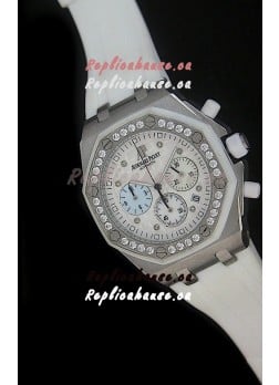 Audemars Piguet Royal Oak Offshore Lady Alinghi Swiss Watch in White Dial