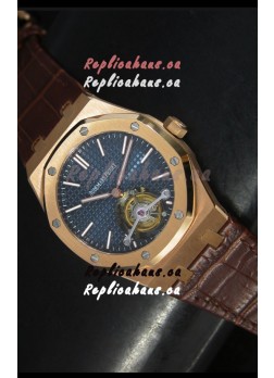 Audemars Piguet Royal Oak Swiss Tourbillon Watch in Pink Gold Case 