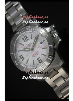 Ball Hydrocarbon Spacemaster Automatic Replica Watch in White Dial - Original Citizen Movement 