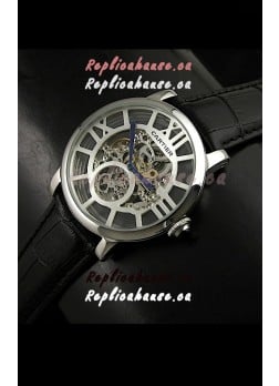 Cartier Ronde de Japanese Replica Watch in Skelton White Dial