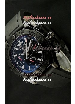 Breitling Blackbird Swiss Replica Watch in PVD Casing Black Dial