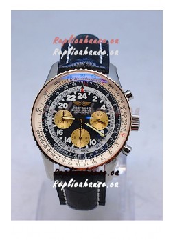 Breitling Navitimer Cosmonaute Swiss Replica Watch in Black Dial