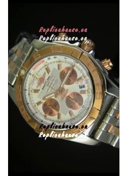 Breitling Chronomat Evolution Swiss Replica Watch in Pink Gold