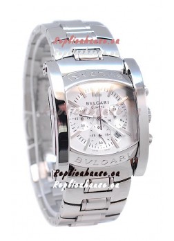 Bvlgari Assioma Japanese Quartz Watch in Silver Dial