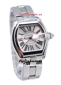 Cartier Roadster Swiss Ladies Swiss Watch in Silver Dial