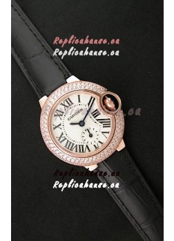 Cartier Swiss Ladies Replica Watch in Rose Gold Casing