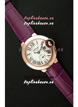 Cartier Swiss Ladies Replica Watch in Rose Gold Casing
