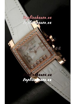 Chopard Happy Sport Swiss Replica Watch in Shell White Dial