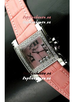 Chopard Happy Sport Swiss Replica Watch in Pink Dial