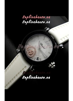 Chopard Limited Edition Swiss Replica Watch in White Strap
