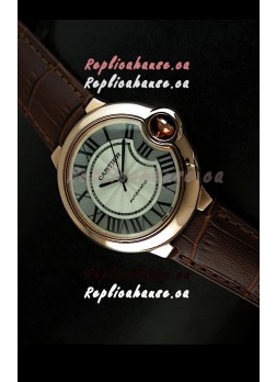 Ballon De Cartier Swiss Replica Watch in Rose Gold - 1:1 Mirror Replica 