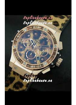 Hublot Big Bang Leopard Rose Gold Swiss Replica Watch