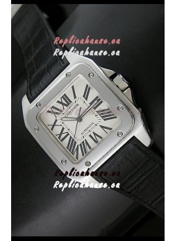Cartier Santos 100 Swiss Automatic Watch - 1:1 Mirror Replica