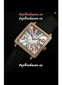 Franck Muller Master Square Swiss Replica Watch in White Dial