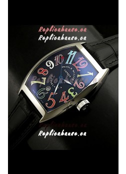 Franck Muller Casa Blanca Japanese Replica Watch in Black Dial