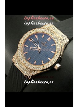 Hublot Big Bang Classic Fusion Swiss Watch in Diamonds Embedded Case