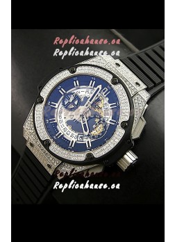 Hublot Big Bang King Power Skeleton Steel with Diamonds