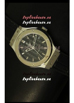 Hublot Classic Fusion 39MM Steel Case Watch Carbon Dial