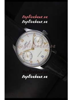 IWC Portugieser IW500704 Swiss Automatic Watch in White Dial - Updated 1:1 Mirror Replica  