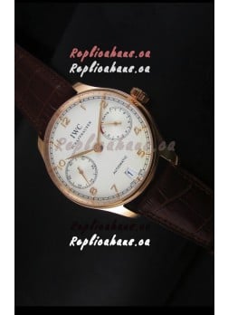 IWC Portugieser IW500701 Swiss Automatic Watch in White Dial - Updated 1:1 Mirror Replica  