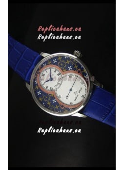 Jaquet Droz Grande Seconde Watch in Blue Grand Feu paillonné-enameled Dial