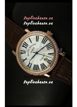 Franck Muller Master of Complications Liberty Japanese Watch in Brown Strap