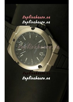 IWC Ingenieur Full Titanium Swiss Replica Watch in Black Dial