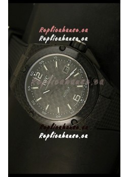 IWC Ingenieur Carbon Casing Swiss Replica Watch in Black Carbon Dial