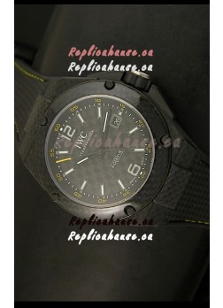 IWC Ingenieur Carbon Casing Swiss Replica Watch in Black Carbon Dial