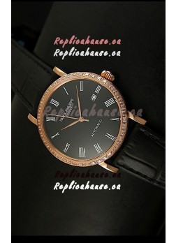 Patek Philippe Calatrava 5298 Swiss Replica Watch in Pink Gold Casing - Roman Hours