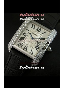 Cartier Tank Swiss Replica Watch 1:1 Mirror Replica Watch - Steel Casing