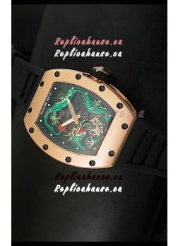 Richard Mille RM057 Tourbillon Jackie Chan Swiss Replica Watch in Pink Gold