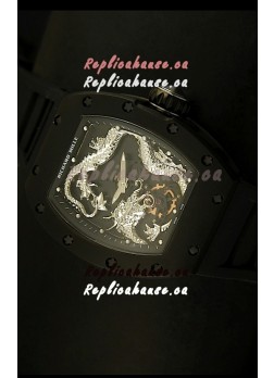 Richard Mille RM057 Tourbillon Jackie Chan Swiss Replica Watch in PVD Case