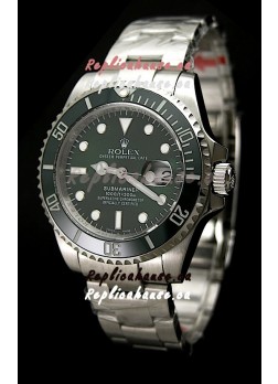Rolex Submariner Swiss Replica Green Watch in Ceramic Bezel