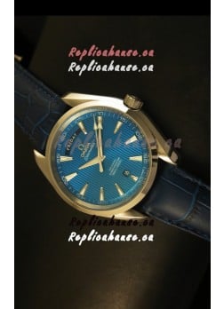 Omega Seamaster Aqua Terra Co-Axial Day Date Leather Swiss Watch