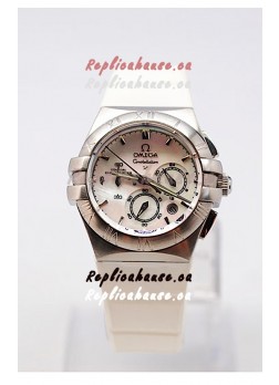 Omega Constellation Ladies Chronograph Replica Watch - 35MM
