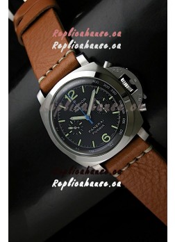 Panerai Luminor Regatta Flyback Swiss Watch in Steel - 1:1 Mirror Replica