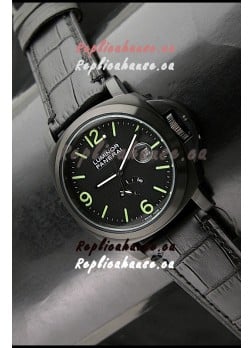 Panerai Luminor Power Reserve Japanese Automatic Watch in Black