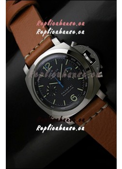 Panerai Luminor Regatta Swiss Replica Watch in Black Dial - 1:1 Mirror Replica