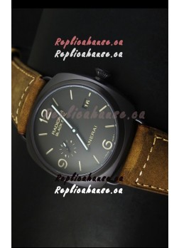 Panerai Radiomir PAM505 Black Seal 3 Days Edition with DLC Coated Case Swiss Watch 